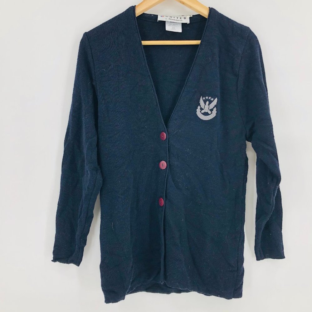 United by Brookhurst United Airlines Navy Cardigan